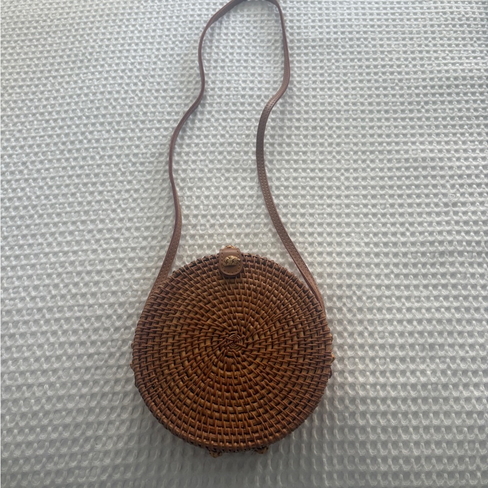Urban Outfitters Brown Shoulder Bag with Textured Woven Design